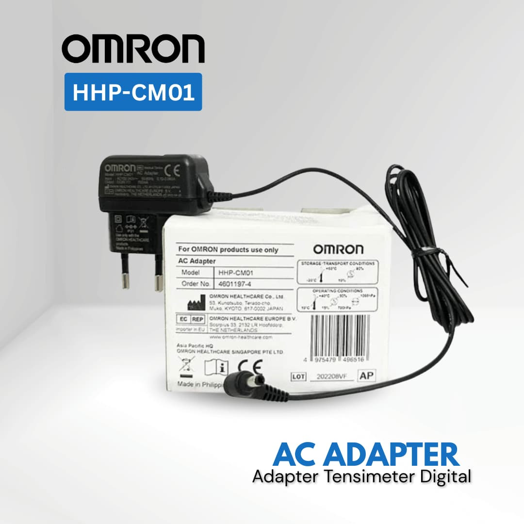 Omron HHP-CM01 AC Adapter for Digital Blood Pressure Monitor – Universal Power Supply for Omron BP Machines